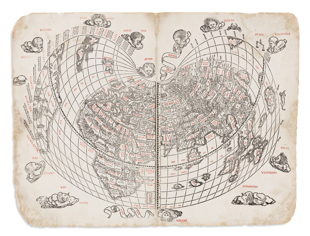 SYLVANUS, BERNARDUS. [Untitled World Map.]